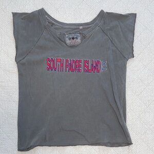 Gray women Shirt with South Padre Island Print